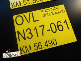 Verkeersborden provincie Gelderland